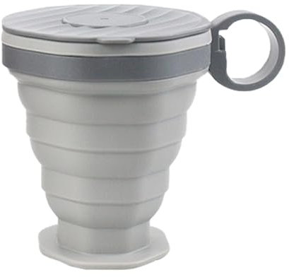 Generisch Faltbecher für die Reise,Faltbarer Becher | Tragbarer Wasserbecher,Silikon-Kaffeetasse, wiederverwendbarer Trinkbecher, auslaufsicherer Kaffee-Reisebecher für Camping und Wandern