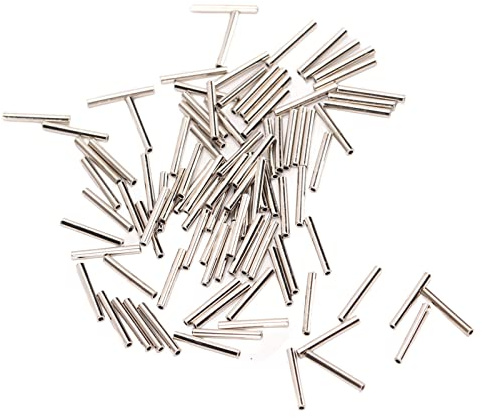 Tomotato 100 Piezas de Manguitos de engarce de Pesca, Kit de Mangas de Engarzamiento de Un Solo Barril Conectores de Tubo de Pesca de Acero Inoxidable para Pescar (1.6#)