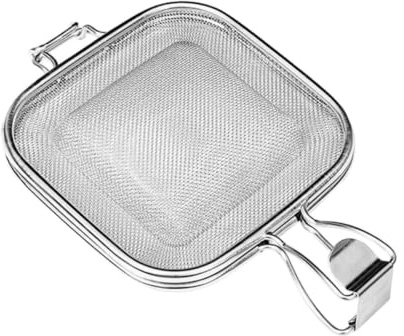 Hemobllo Griglia per Tostare Pane in Acciaio Inossidabile, Pinza Multifunzione per Pane e Sandwich, Bordo Arrotondato per Cucina