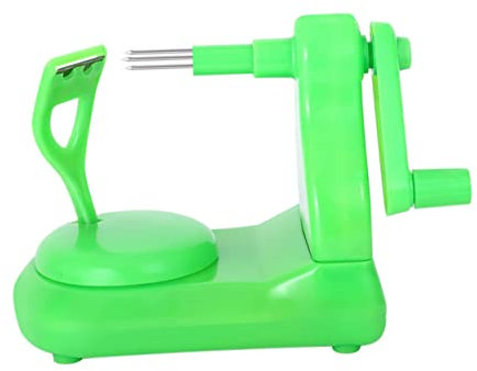 TOPPERFUN 1pezzi Sbucciatore Manuale Per Frutta Sbucciator Cucina Sbucciatore Pratico Verde Materiale Di Antiruggine Sicuro e Sano Stabile Base Antiscivolo Facil Usare Pulire
