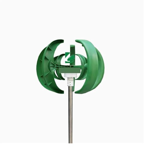 Turbina de molino de viento de 5000W, turbina aerogeneradora de eje Vertical de 5 aspas, 10kw, 8kw, 48V, 24V, 12v, con controlador de carga Mppt Generación de energía de alta eficiencia y bajo ru(Gree