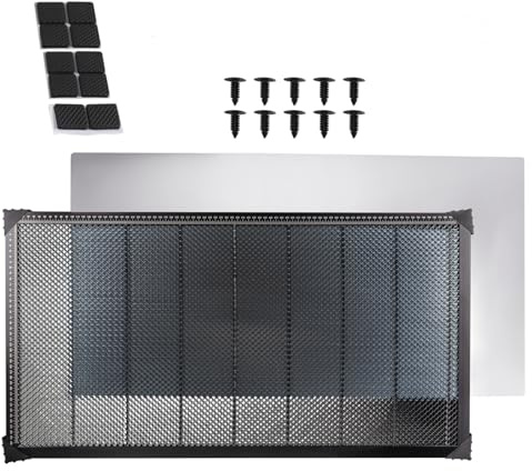 GIVIHGETI Table de travail laser en nid d'abeille 450 mm x 850 mm pour dissipation rapide de la chaleur et protection de bureau, accessoire de machine à graver laser, 17,7 x 33,5 pouces, pour