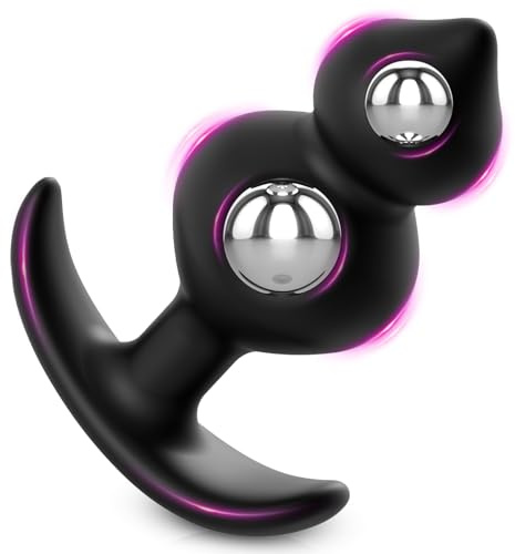 G-2.0 Plug Anal Plugs Anals avec Perles d'acier Intégrées et Extra Grosse Ancre,Silicone Liquide Perles Anales Godes Plug Femme Débutante,Gode Anal Plug Anale,Prostate Homme Extenseur Femme (L)