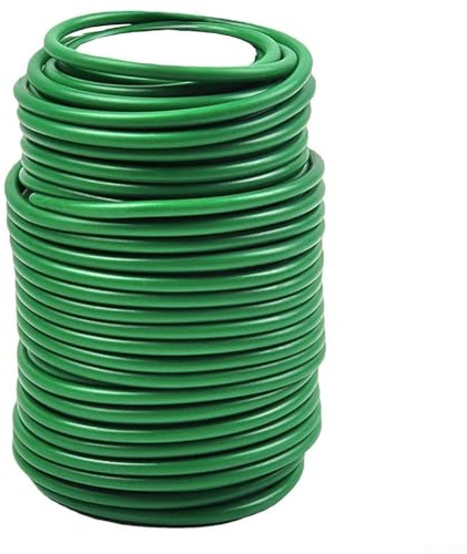 Gdfnmogo Liens torsadés pour plantes de jardin - 8 m/10 m - Câble métallique flexible recouvert de caoutchouc pour un soutien doux des vignes, légumes et arbres - Doux, réutilisable, résistant aux
