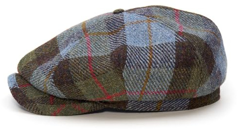 Sterkowski Modell Rambler | Harris Tweed Schiebermütze für Herren und Damen | Warm Komfortable Zeitungsjungen Kappe