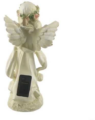 Statua di angelo illuminante per decorazione esterna ad energia solare per illuminare il tuo giardino