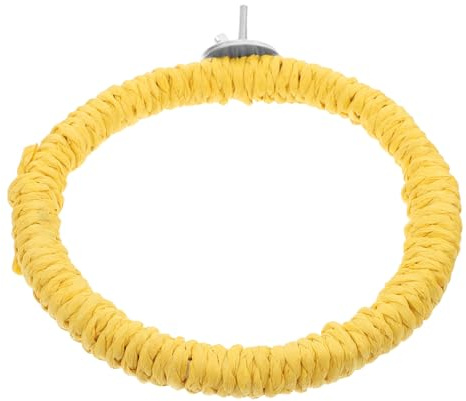 Alasum Columpio para Pájaros de Cuerda de Papel, Percha Versátil para Jaulas, Soporte para Trepar y Masticar, Accesorio para Periquitos, Cacatúas y Loros, Juguete Interactivo para Aves