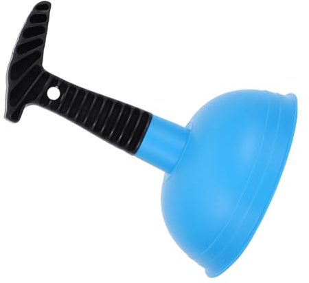 NOLITOY Sturalavandini Manuale Potente Ventosa Blu, Utensile per Rimuovere Intasamenti da Lavello Cucina, WC e Doccia, Impugnatura Antiscivolo Ergonomica, Compatto per Uso Domestico