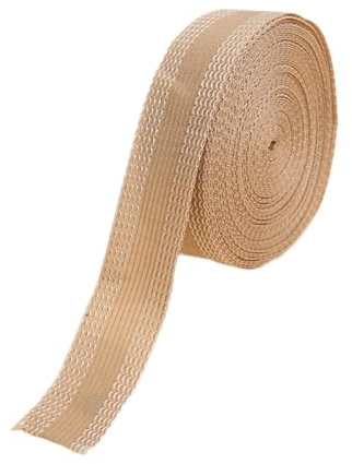 KiBcsLic Pants Mouth Paste Iron on Hem Clothing Tape,Trousers Edge Modified Strips for Suit, Beige