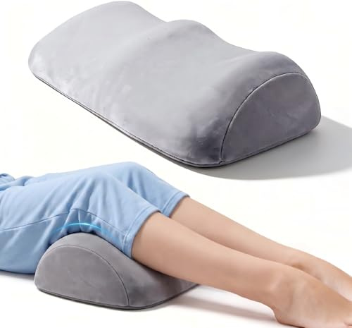 SZKKQKJ Cuscino per ginocchia, cuscino per le gambe, ergonomico, in memory foam, per chi dorme sul fianco, per riporre le gambe e alleviare la pressione, rivestimento rimovibile, 55 × 30 × 12 cm