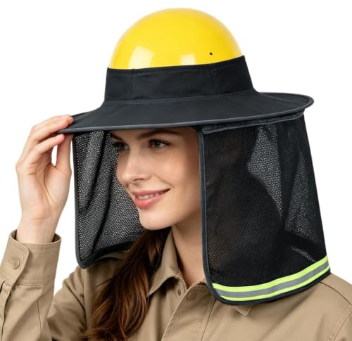 Visera Solar para Casco De Seguridad Protector Transpirable Impermeable