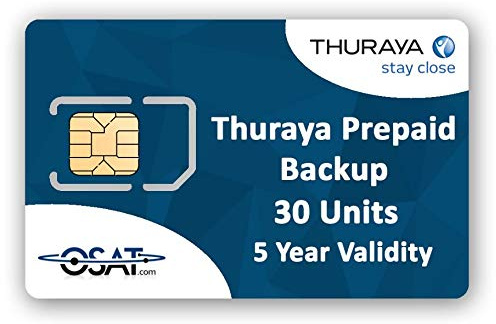 OSAT Thuraya Satellite Phone Prepaid Backup SIM with 30 Units Valid for 5 Years