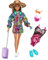 Barbie Holiday Fun Doll (12 inches), Blonde Highlighted Hair, Travel Tote & Hat, Swimsuit & Summer Accessories, Great Gift for Kids 3 to 7 Years Old