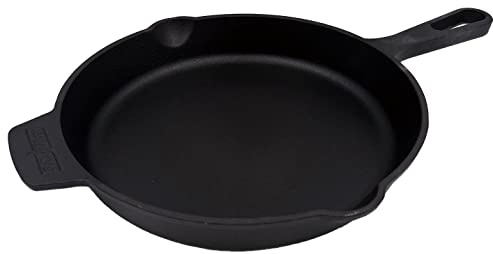 Grillfürst Gusseisenpfanne Grill mit Stielgriff Ø 30 cm - massive Gusspfanne mit hohem Rand, extrem hitzebeständige Gusseisen Pfanne für Gasgrill, Herd und Feuer