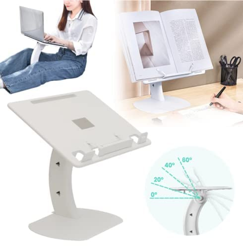 Akls Lap Desk, Support d'ordinateur Portable réglable Pliable Multifonction Support pour Ordinateur Portable Table de Lecture de Bureau pour Le Travail à Domicile