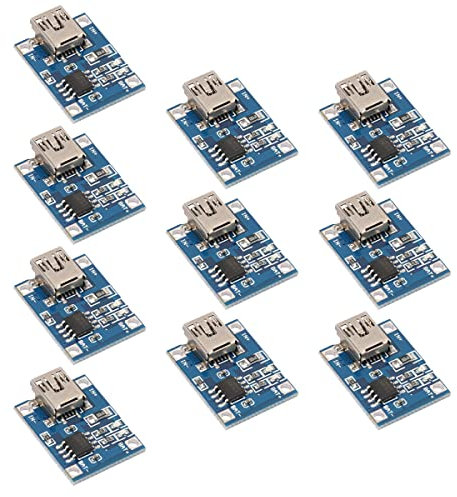 Youmile 10 Pcs Lithium Battery Charging Board 5V 1A Mini USB 18650 Battery Charger Module