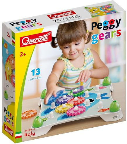 Quercetti - 0315 Peggy Gears; Spiel für Frühkindliche