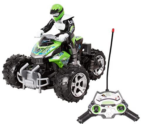 Xtrem Raiders - Desert Squad, Quad radiocontrol para Niños, Quad Juguete Teledirigido, Moto Juguete Verde, Moto RC, Quad teledirigido Carrera RC 4x4