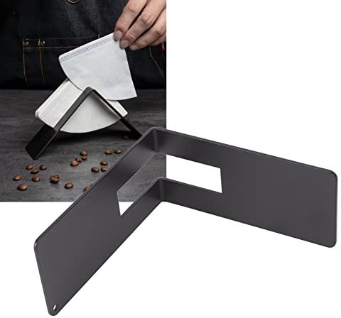 Kaffeefilterhalter, Kaffeefilterpapierhalter Aufbewahrungskegel Kaffeefilterhalter Edelstahl Schwarz Kaffeepapier Aufbewahrungsbehälter Spendergestell Kaffeefilterpapierständer Kaffeefilter Papierstän