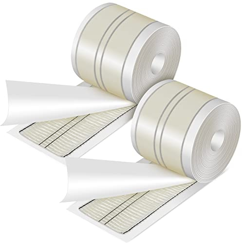 Frienda 2 Pcs Carpet Seam Tape 4 Inch x 30 ft Roll Double Sided Rug Tape no Iron Required for DIY Carpet Joining, Tapestries, Floor Leather