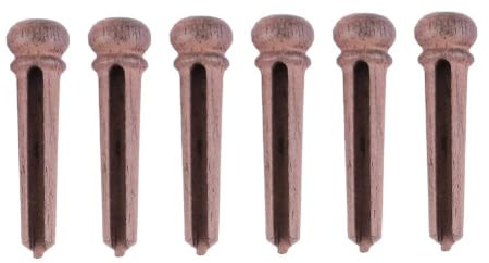 6 Stücke Gitarre Bridge Pins Stegstifte aus Rosenholz mit Abalone Einlage für Akustikgitarren Saitenpins Ersatzteile