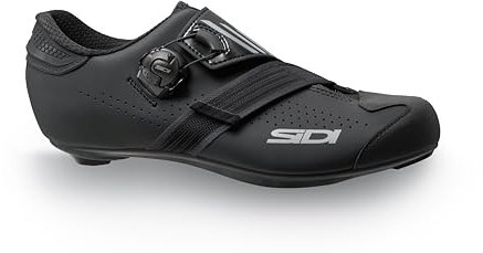 Sidi Fahrradschuhe, professionelle Rennradschuhe für Herren, Prima MEGA, innovatives Verschlusssystem, integrierte Ferse, Aerolite-Sohle, Schwarz/Schwarz, 9 US Wide