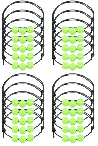 PATIKIL 20 Pièces Bracelets de Tennis Cadeaux de Tennis Noir Vert