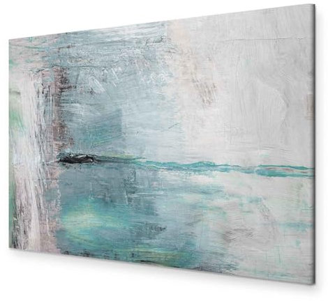 murando - Akustikbild Schallschutz blau grau, 120x80 cm, 1-teilig, Büro