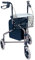 PHARMEDIS - Einkaufswagen Leicht Gehhilfe mit Sitz - Aluminium Seniorenrollator - Rollstuhl für Senioren mit drei Rädern - Männer und Frauen - Schmal Rollator für Wohnung - Indoor und Outdoor