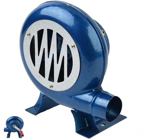 Pealihuy Souffleur gonflable commercial pour barbecue, souffleur de forge à manivelle - Souffleur de barbecue manuel en fer, ventilateur de pop-corn de cuisson en fer extérieur, accessoires de souffl