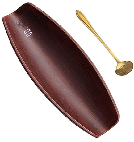 Milageto Mini Bilancia da Cucina Strumento di pesatura USB Decor Bilancia ad Alta precisione Bilancia Digitale per Zucchero da Cucina Sfuso di Foglie di tè, Rosso
