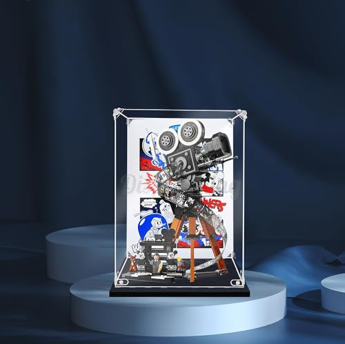 Acryl-Vitrine mit Schraube für Walt Disney Tribute-Kamera 43230 (Model-Set ist Nicht im Lieferumfang enthalten) (mit Hintergrund)