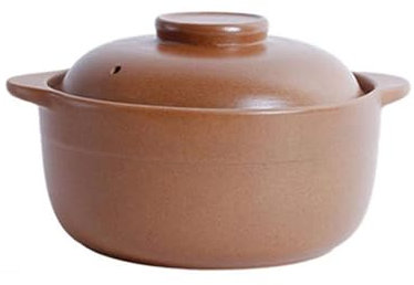 YLME Casseruola per Stufato Casseruola in Argilla Non Smaltata Vecchio Stile Terracotta Resistente alle Alte Temperature Ideale per Zuppe, Stufati, Porridge E Cottura su Fornelli A Gas,1.6L