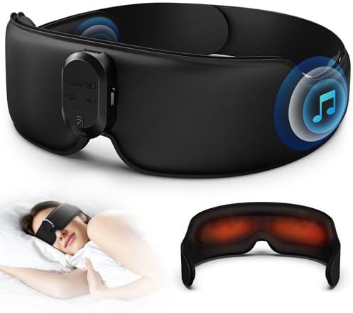RENPHO Eyesnooze Aroma Augenmassagegerät mit Wärme, Aromatherapie & Luftdruck – Entspannung für müde Augen, Stressabbau & besserer Schlaf