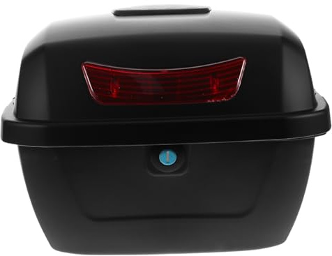 Large Capacity Motorcycle Trunk Storage Box for Scooter and Moped Luggage Organizer with Sleek Design Easy Installation for Various Models