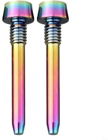 Snowchecking Bolts 4-Piece Bicycle Brake Pad Retaining Pin Set M4x26mm For MT2/4/5/6/8 Disc Brake Caliper Bolt ﻿(Rainbows)