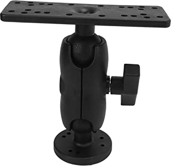 Acouto 360 Degree Marine Kayak Electronic Fish Finder Mount Plate Rotating Supporter Head Effectively Vibration Providing Stable for Eq Kayak Fish Finder MountMarine Electronic