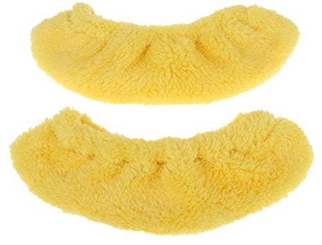 MXRGUMVI 1 par de protectores de hockey sobre hielo para patines artísticos, talla L, color amarillo