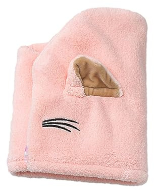 DECOMELODY Mikrofaser Haartrockner Turban mit Schneller Wasseraufnahme aus Korallfleece Modisches Badezimmer Zubehör für Damen und Herren zum Hände Frei Haben Beim Hautpflege Zufällige Farbe