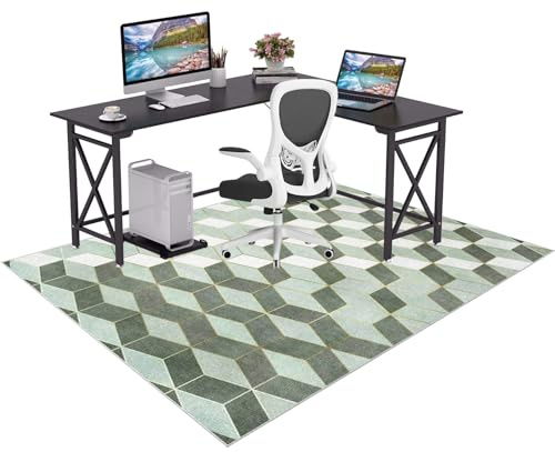 Antideslizante Alfombras para Silla de Gaming Oficina 70 x 100 cm Alfombra Escritorio Suelo Alfombras Sillas Ruedas Protectora para Suelos Duros Protectors Suelo Silla Ruedas Silla de Ordenador