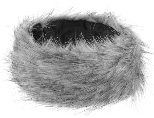 OATIPHO Diadema de Piel Sintética Cálida y Elegante Orejeras y Cascos Cálidos para Invierno Diadema Cómoda Adorno Cabeza
