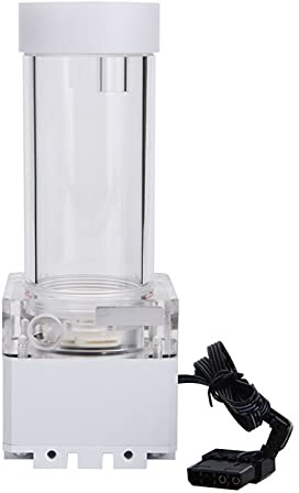 Ausla Pompe de Refroidissement par Eau pour PC avec Tête de Pompe de 3,5 M, Réservoir d'Eau intégré pour Système de Refroidissement en Boucle Personnalisée, Débit Haute Vitesse de 650 L/H pour PC