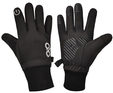 KAKALATLJ Kids Cycling Gloves, Bike Gloves Kids Touch Screen Anti-slip Waterproof Thermal Girls Boys Gloves for Running Riding Bike Hiking Aged 6-16 (S)