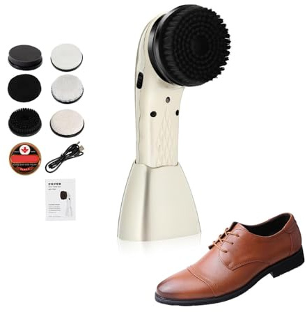 Nettoyeur de chaussures automatique - Kit de machine à polir électrique, nettoyage de 6 têtes de brosse, soin sans fil du cuir | Chaussures portables pour siège de voiture, entretien de pull