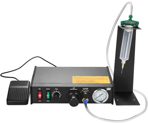 VitalisWorks Automatic Peristaltic Glue Dispenser, 982 Pneumatic Glue Dispenser Solder Paste Controller with Dispensing Pen, Precise Timer Controlled Industry Tool Device Equipment