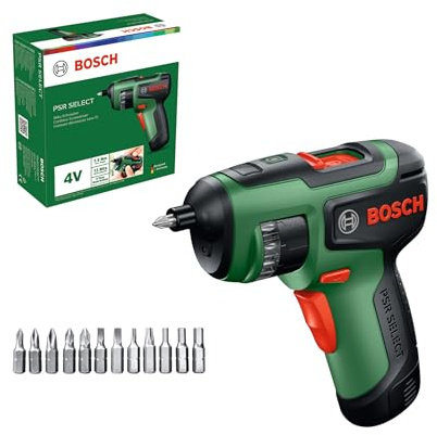 Bosch PSR SELECT sladdlös skruvdragare (bits, Compact Power BA 4V 2,0 Ah-batteri, kartong)