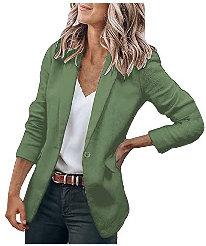 Blazer dam midja elegant sweatblazer sportig lätt kontor kostymjacka | Fritidsjacka business damblazer lätt sommarblazer stora storlekar kavaj damblazer casual övergångsjacka