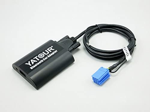 SHINE Bluetooth-Adapter Kompatibel für VOLKSWAGE Skoda Seat, Digital Auto Stereo Aux Interface mit USB Ladekabel 3,5 mm Audio Eingang für 8 Pin 1998-2009 (BTA-VW8)