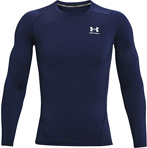 Under Armour Ua Hg Armour Comp Ls Maglietta a maniche lunghe, Midnight Navy, XXL Uomo