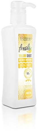 SALERM Curly Booster Yellow Shot - Curly Booster Yellow Shot - 300 ml - Biokera Fresh - Definierte Locken - tiefe Feuchtigkeit des Haares - Natürlicher Halt - Frei von Sulfaten und Parabenen - Vegan